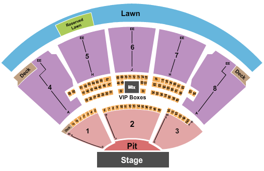 iTHINK Financial Amphitheatre Twenty One Pilots Seating Chart